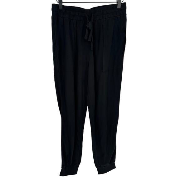 Splendid Black Joggers Elastic Waist High Rise Straps Stretch Athletic Casual S - Picture 1 of 10